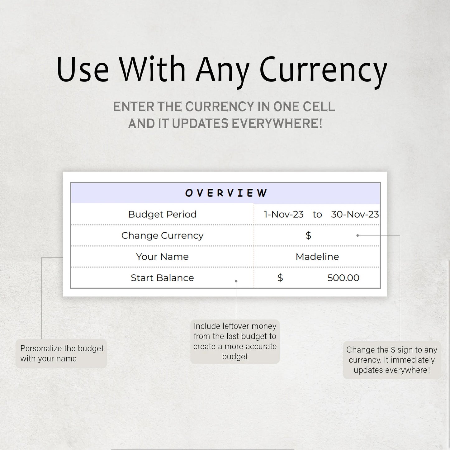 The Easy Budget Template (Excel & Sheets)
