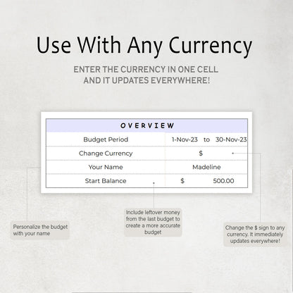 The Easy Budget Template (Excel & Sheets)