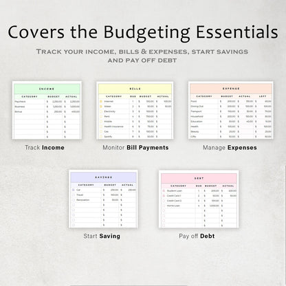The Easy Budget Template (Excel & Sheets)