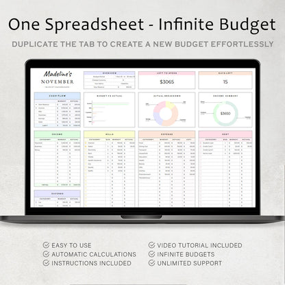 The Easy Budget Template (Excel & Sheets)